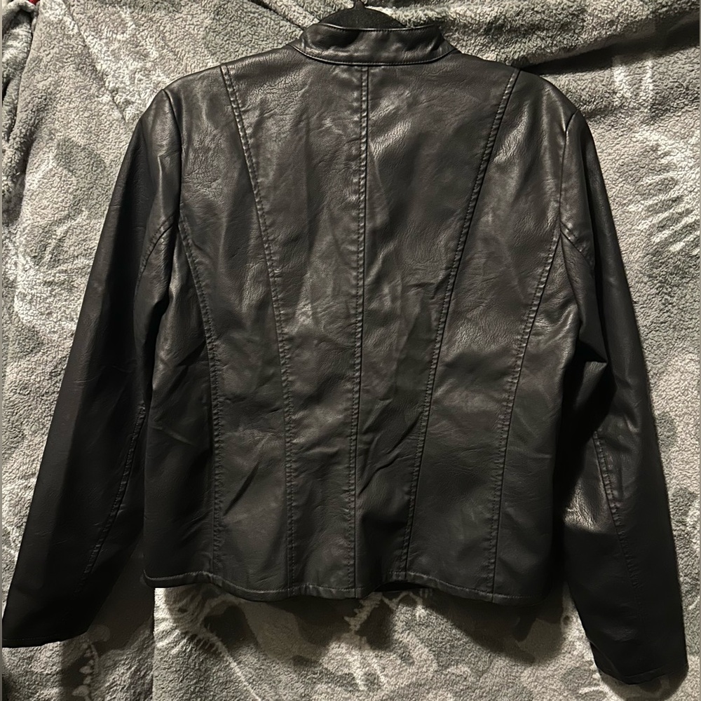 Black Pleather Jacket , Never Worn. - image 3